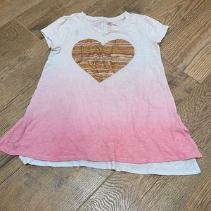 Girls Ombré Heart Tee